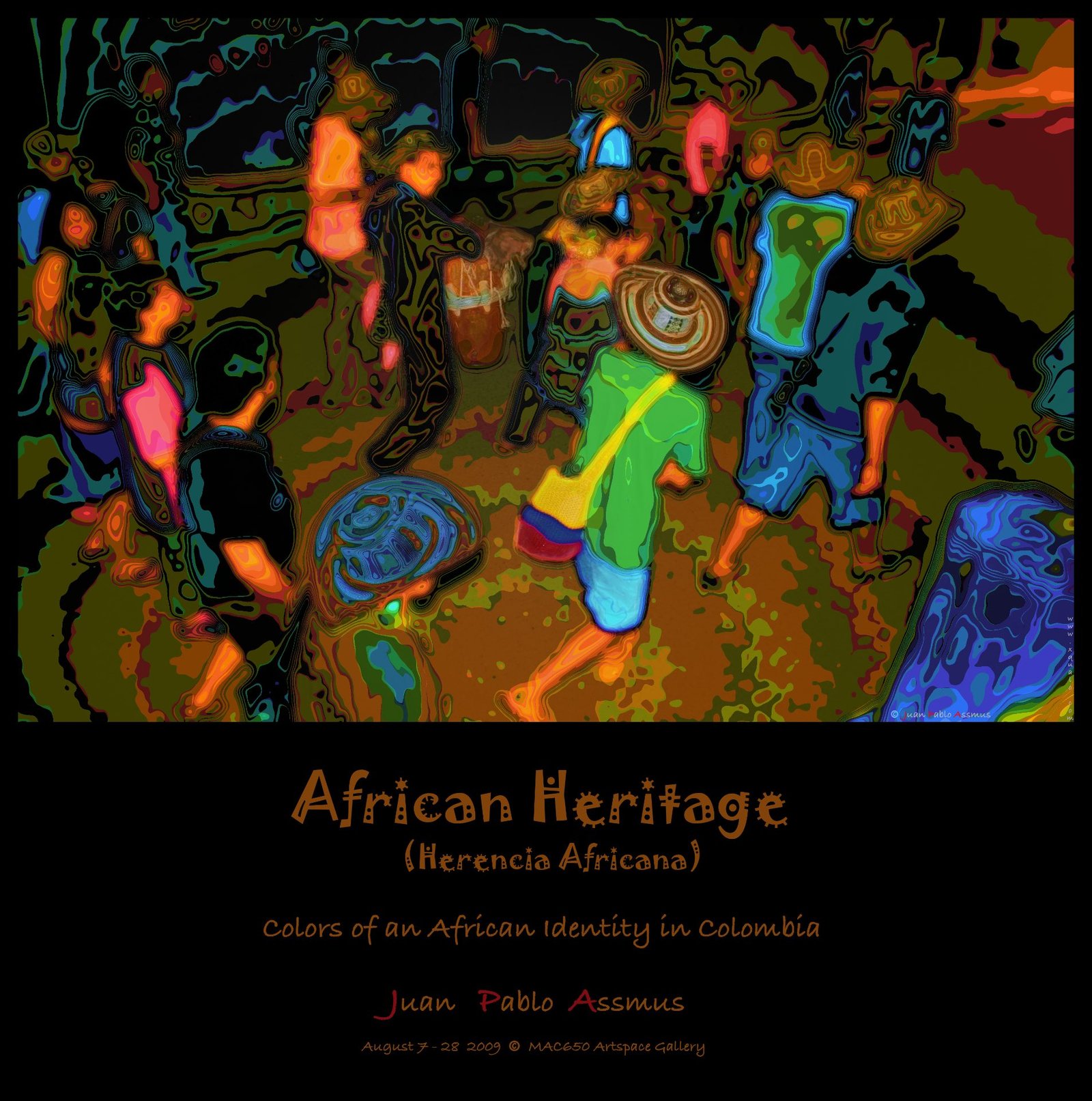 Afiche para la exhibición fotográfica African Heritage
